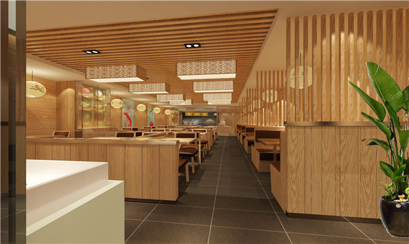 通州饺子快餐厅连锁店设计效果图